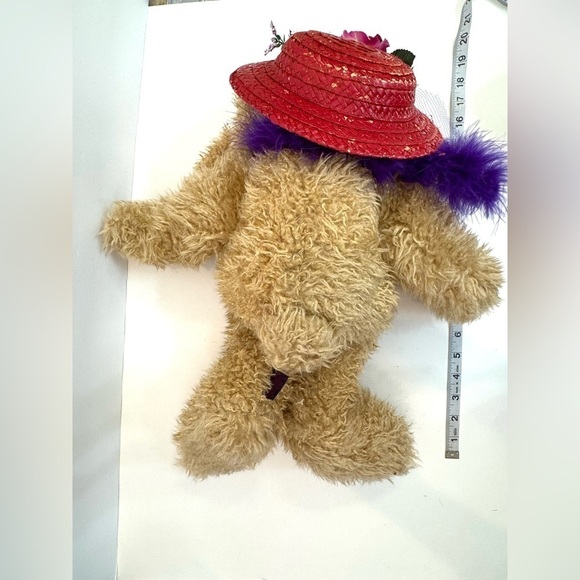 OOAK 1996 Boyd’s Bears Bunny Red Hat Society Large Rabbit Plush 19” - Picture 5 of 6